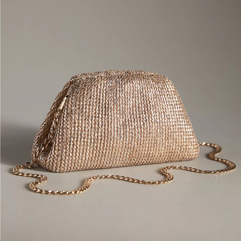 Elegant Gold Chain Clutch